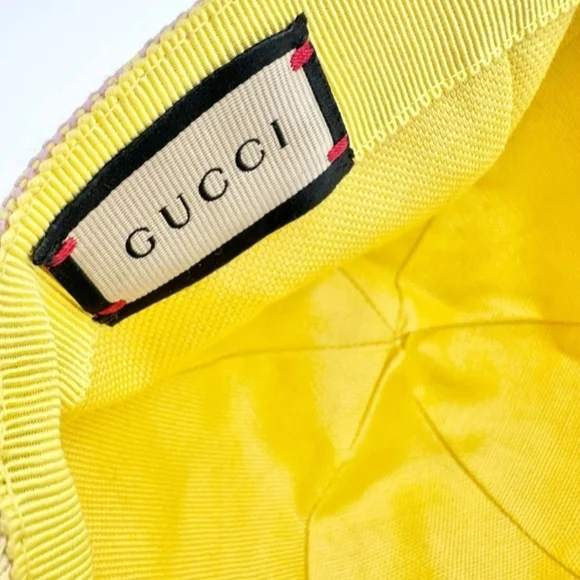 Gucci Pink and Yellow Patterned Cap - Picture 8 of 14